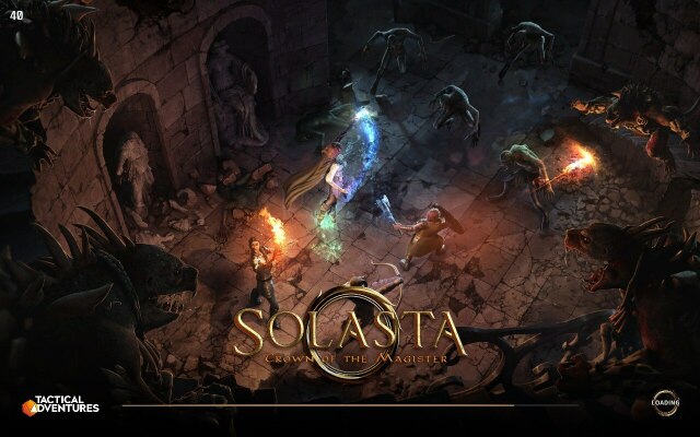 Ladebildschirm des Spieles Solasta